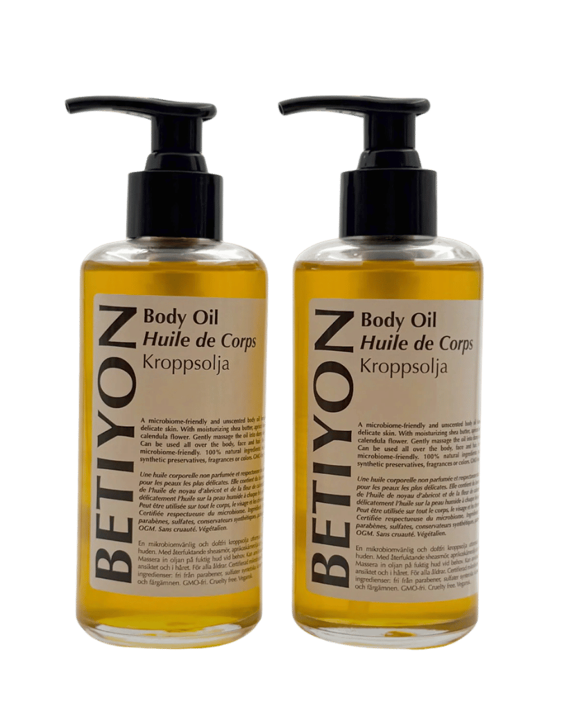 2x Unscented Body Oil